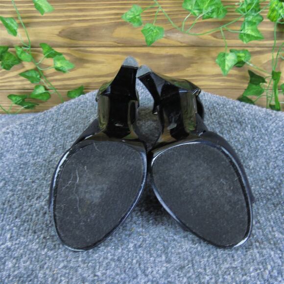 Michael Kors Women's Gladiator Black Fabric Sz 7 Medium Gently Used 2025 - Picture 5 of 5